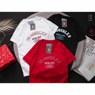 New Short-Sleeved T-Shirt Male And Female Embroidery-CC-OO Label Work NO.82 (S M L XL) Cotton Fabric