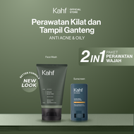 [KAHF BUNDLE 2IN1 PAKET PERAWATAN WAJAH : SKINCARE UNTUK COWOK YANG GAK PUNYA WAKTU PERAWATAN] Paket