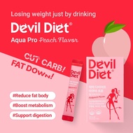Devil Diet Aqua Pro Weight Loss Supplement, Slimming Body & Fat Blocker (10g x 14 packets)