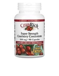 Natural Factors CranRich Super Strength Cranberry Concentrate 500mg 90 Capsules