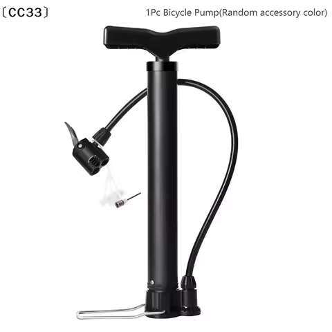 130 Psi Bike Pump Bicycle Foot Air Pump Tire Inflator Schrader Presta Valve Road Cycling Inflator〔CC