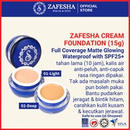 Foundation Full Coverage Matte Waterproof Glowing Zafesha SPF25 Cream Krim Tahan Lama Long Lasting