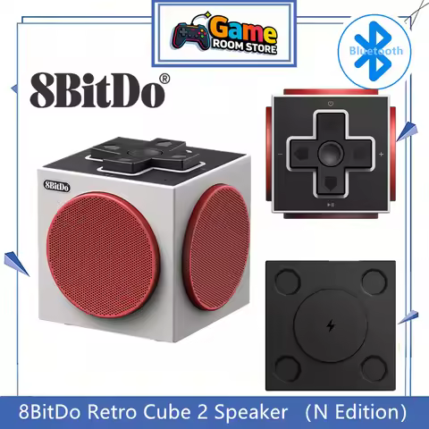 8BitDo Retro Cube 2 Wireless Bluetooth Speaker for 8BitDo N Edition Keyboard and Mouse with Charging