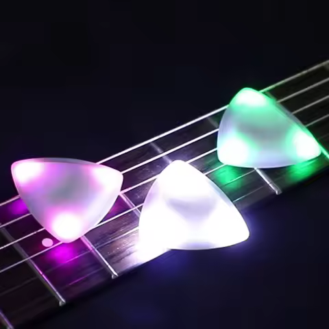 LED Glowing Guitar Pick Electric Guitar Picks LED Luminous Guitar Pick Guitar Plectrums for Bass Ele