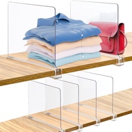 Cross-Border Partition Board Transparent Acrylic Bag Cabinet Clothing Baffle Storage Partition Shelf