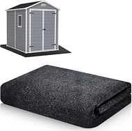 Hokoad Outdoor Storage Shed Floor Mat, Waterproof Outdoor Carport Mat Anti-Slip Patio Furniture Floo