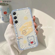 For Huawei Y9s Y9 Y7 Y6 Pro 2019 2018 Y7p Y6p Y5p 2020 Phone Case Cute Bear Cartoon Love Loving Heart Smile Star Blue Transparent Clear Simple Soft Silicone Casing Cases Case Cover