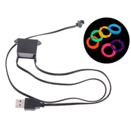 Shine 5V USB Adapter Driver 1-5M El Wire Electroluminescent Light Controller Inverter