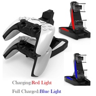 PS5 Game Controller Charger Dual Charging Port LED Indicator Charging Dock Station Stand for Playstation5 PS5 Gamepad Accessory