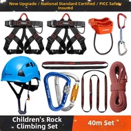 Children Outdoor Climbing Rope Access Descending Training Set