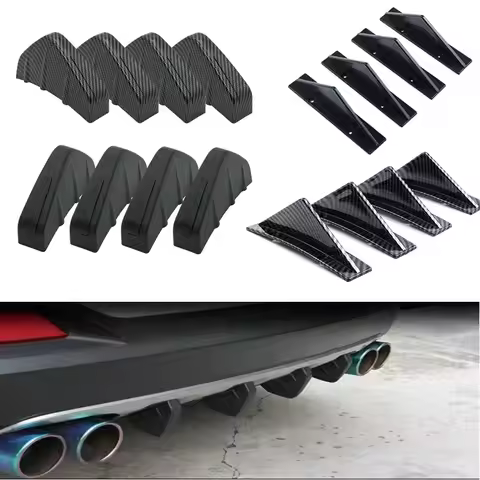Universal Car Rear Bumper Diffuser Spoiler Abs Anti-collision For Bmw E46 Tuning Scirocco R Bmw M4 F