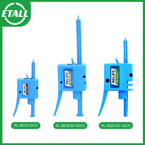 RELIFE RL-062C 3-5CC RL-062A 10CC RL-062B 30CC~60CC Syringe Needle Booster Manual For Welding Oil Re