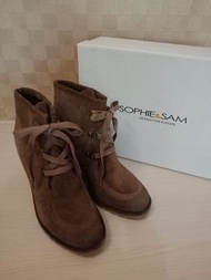 SOPHIE&amp;SAM咖啡色短靴