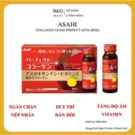 Asahi Perfect Asta Collagen drink, Japanese Collagen liquid Perfect Asta Red Premier (box of 10 bott