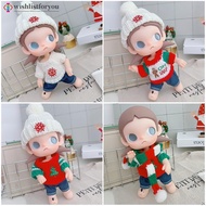 Wishlistforyou For Zsiga 1/8 BJD Doll Clothes Christmas Cloak Doll Clothes Color Match Hat Dolls Acc