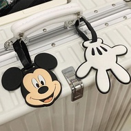 ABABIT Airplane Suitcase Tag, Minnie Boarding Pass Cartoon Luggage Tag, Soft Aircraft Luggage Boardi