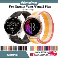 Garmin Venu 2 Plus Strap Nylon Woven Nylon Sport Loop Band For Garmin Venu Smart Watch Replacement Band