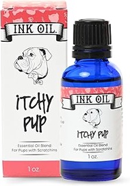 Ink Oil Pup Oils Dog Itch Relief Supplement | Pet Health Vitamins Supplies| Liquid Drops | Itching R