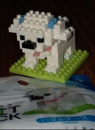 日本大創迷你積木 狗 摩天使 DAISO daiso petit block maltese