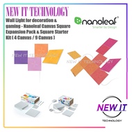Wall Light for decoration & gaming - Nanoleaf Canvas Square Expansion Pack & Square Starter Kit ( 4 