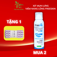 ( CHÍNH HÃNG)Xịt mụn toàn thân Lưng Ngực Mông Body Freeskin Giảm viêm nang lông mờ thâm 80ml