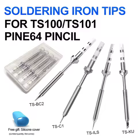 Soldering Iron Tips Replacement Various Models of Pine64 TS100 Pinecil TS B2 BC2 C1 KU ILS I C4 D24 