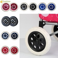 LONTIME 2Pcs Tire Wheel, Flexible Replacement Shoppin Cart Wheels, Fashion EVA 6.3Inch Anti Slip Wheelchair Caster Luggage Accessories
