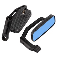 กระจกมอเตอร์ไซค์ รถมอเตอร์ไซค์ กระจกขา BSC สี่เหลี่ยม(เลนส์ตัดแสง) กระจกมองข้างมอเตอร์ไซค์ อลูมิเนีย