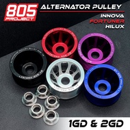 ALTERNATOR PULLEY INNOVA HILUX FORTUNER 1GD 2GD BILLET T6 6061 BY 805 PROJECT