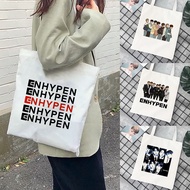 Enhypen Kpop Fashion Women's Shoulder Bag Enhypen Pattern Canvas Bag