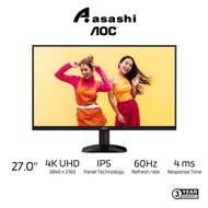 AOC U27B35 27" 4K UHD 60Hz 4ms IPS Monitor (DP 1.4x1, HDMI 2.0x2, AUX)