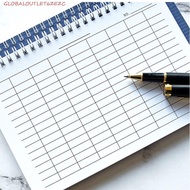GLOBALOUTLET Spiral Bound Notebook, Sturdy Cover Universal Line Pages Financial Record Book, Expendi