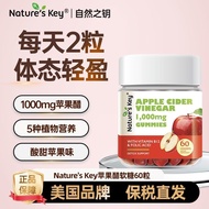 Nature'sKey Apple Cider Vinegar Gummy American Key of Nature Vitamin b Folic Acid Adult Fitness Nutr