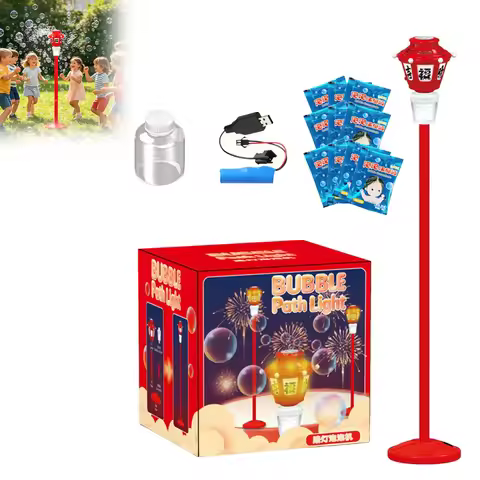 Boy 3 Years Old Gift Ideas Street Lamp Bubble Machine With Light & Music Rechargeable Outdoor Summer