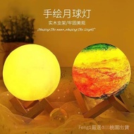 Taoyuan Cash/Hand-Painted Planet diy Moon Night Light Handmade Graffiti Creative led Send Girlfriend