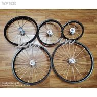 ⊙❡❁Size 12,14,16,18,20  rim set for BMX KIDS FOLDING bike  double thread rear hub steel rim set