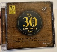 SACD    FONE    Thirty Years In Classical Music     意大利發燒音響唱片品牌   豐力唱片  30週年紀念發燒古典音樂特輯   SACD129