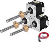 YEJMKJ 3 Pack Nema 17 Stepper Motor TR8x8 150mm with T8 Lead Screw 1.8βΒ°β 2 Phase High Torque 0.44Nm