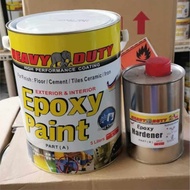 5 Liter EPOXY ( 5L HEAVY DUTY EPOXY PAINT ) F Two Pack Epoxy Floor Paint CAT LANTAI COATINGS FLOOR CAT LANTAI BERKUALITI HEAVY DUTY