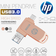 HP ไดรฟ์ปากกา OTG เพนไดรฟ์แบบ3 In 1ขนาด512GB 1TB 2TB หน่วยความจำ3 In 1สำหรับ iPhone Android PC