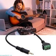 dreamedge13 3 5mm Gold Plateds Stereo Male Jacks to 3 Pin AV Terminals Adapters Cable 30cm TRS