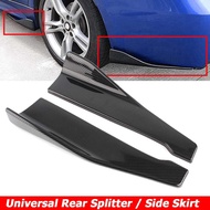 48cm Rear Bumper Splitter Apron Spoiler Side Skirt Extension Body Kit Universal For BMW E90 E92 E93 E60 E61 Car Accessor