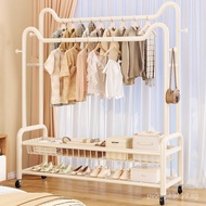 Simple Indoor Balcony Rack Household Clothes Drying Rack Hanging Clothes Rack Movable Rack Balcony
