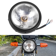 CG125 Modified vintage headlights GN125 Retro black shell round front headlight motorcycle accessory