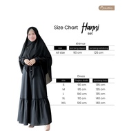 Original Hanni Black Gamis Audina/ Hanni Dress Black Audina/ Cool and Comfortable Toyobo Gamis