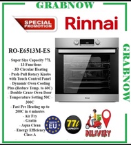 RINNAI RO-E6513M-ES 77L MADE IN EUROPE MULTIFUNCTION BUILT-IN OVEN WITH AIR FRY| Local Warranty | Express Free Delivery