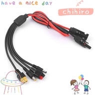 CHIHIRO  Panel Extension Cable, MC4 to DC5521 7909 XT60 Female Connector 4 in 1  Wire, Connector 30A