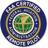 AV Round FAA Certified Remote Pilot Sticker, Aviation Decals, Federal Aviation Administration Vinyls