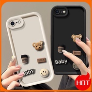 Diy Casing iPhone 6 Plus 6S Plus 7 Plus 8 Plus Case 6 6S 7 8 Case 3D DIy Fashion creative cartoon bear handmade phone case cover