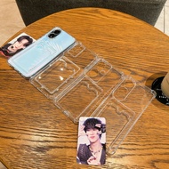 RENO Clear Card Case OPPO A3 A3X A5S A15 A16 A17 A38 A54 A57 A77 A58 A60 A79 RENO5 RENO6Z RENO10 REN
